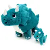 Image de Peluche Tricératops Maman Et Son Bébé Bleu
