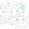 Image de Tapis Puzzle Eva Village / Terrazzo En Mousse Eva Multicolore