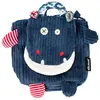 Image de Sac À Dos Velours Maternelle Les Déglingos 25 Cm (hippo) Multicolore