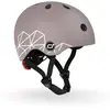 Image de Casque Brown Lines Xxs (45-51 Cm) Gris, Noir, Blanc