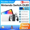 Image de Nintendo Switch, modèle OLED, écran de 7 pouces, manette Joy-Con, audio amélioré, console réglable, mode TV stable, jeu vidéo.