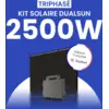 Image de Kit solaire 2500W DualSun Triphasé   Micro-onduleurs QT2