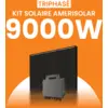 Image de Kit solaire triphasé 9000W Amerisolar 500Wc   Micro-onduleur APSYSTEMS QT2