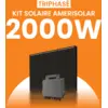 Image de Kit solaire triphasé 2000W Amerisolar 500Wc   Micro-onduleur APSYSTEMS QT2