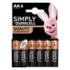 Image de Lot De 6 Piles Duracell Simply Aa - Lr06
