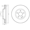 Image de DELPHI BG4646C Disque de frein ventilé, revêtu