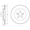 Image de DELPHI BG4650C Disque de frein Plein, revêtu