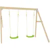 Image de Bras De Portique 2 Balançoire Compatible Maisonnette Bois Fsc® Marron - Vert