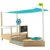 Image de Bac À Sable Bateau Pirate Ahoy Bois Fsc® Marron - Bleu