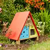 Image de Maison De Jardin Pour Insectes Bois Fsc® Marron - Bleu - Rouge - Jaune