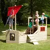 Image de Cabane Bateau Pirate Galleon Bois Fsc® Marron - Noir - Rouge