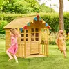Image de Maisonnette Cabane Enfant Lavande Bois Fsc® Marron