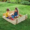 Image de Bac À Sable Avec Bancs Et Kit Accessoires Explorateur Bois Fsc® Marron