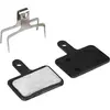 Image de Paire de plaquettes de frein vélo VTT semi-métal avec 1 lingette nettoyant disque Fibrax Shimano Deore M515-M525-M495-M475-M465-M486 Tektro Noir TU 147838