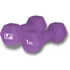 Image de Haltère hexagonal recouvert de néoprène UFE Urban Fitness (x2) Violet 1 kg UFW031