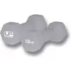 Image de Haltère hexagonal recouvert de néoprène UFE Urban Fitness (x2) Gris 10 kg UFW038