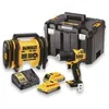 Image de DEWALT - Kit 2 outils XR 18V 2Ah Li-Ion : Perceuse visseuse Compact Brushless + Gonfleur - DCK2067D2T-QW