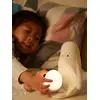 Image de Veilleuse Portable 2-en-1 Pingouin pour chambre d'enfant avec Lumière d'¼uf Portable Pingouin blanc