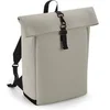 Image de Sac à dos avec rabat roll-top en polyuréthane Bag Base Gris TU BG335-Clay