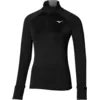 Image de Mizuno Warmalite Half-Zip Top De Course Femmes-Noir,Noir, Taille XL