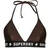 Image de Haut de maillot de bain triangle élastiqué femme Superdry Marron L W3010266A-Q49