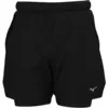 Image de Mizuno Core 2in1 7.5inch Short de running Hommes-noir, Taille S