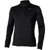 Image de Mizuno Active Warmalite Half Zip Maillot De Course Hommes-Noir, Taille XXL