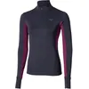 Image de Mizuno Active Warmalite Half Zip Maillot De Course Femmes-Bleu, Taille XL