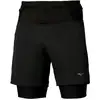 Image de Mizuno Trail Multipocket Trail 2in1 Short de running Hommes - noir, Taille S