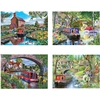 Image de 4 Puzzles - Croiser les Canaux 500 Pièces HOP - House of Puzzles