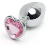 Image de Plug anal bijou coeur Secret Shine rose medium 239 g