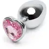 Image de Plug anal bijou coeur Secret Shine rose large 331 g