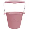 Image de Seau De Plage En Silicone Souple Rose
