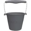 Image de Seau De Plage En Silicone Souple Gris