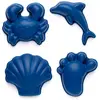 Image de Set De 4 Moules De Plage En Silicone Souple Midnight Blue