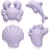 Image de Set De 4 Moules De Plage En Silicone Souple Light Dusty Purple