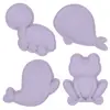Image de Set De 4 Moules De Plage En Silicone Souple Violet