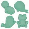 Image de Set De 4 Moules De Plage En Silicone Souple Green