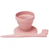 Image de Mesureur D'eau Escargot À Ventouse Pliable   Jouet D’eau Éducatif En Silicone - Rose Pastel Rose Pastel