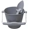 Image de Ensemble Seau Et Pelle - Jouet De Jardin Et De Plage Souple Et Coloré Cool Grey
