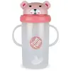 Image de Grande Tasse Anti Fuite + Paille Lestée Ourson Rose -300 Ml Rose