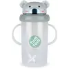 Image de Grande Tasse Anti Fuite + Paille Lestée Koala - 300 Ml Gris