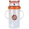 Image de Grande Tasse Anti Fuite + Paille Lestée Renard -300 Ml Marron