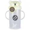 Image de Grande Tasse Anti Fuite + Paille Lestée Ours Polaire Phosphorescent - 300 Ml Jaune