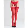 Image de Bas dentelle rouge