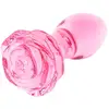 Image de Plug anal en verre Full Bloom Rose medium