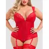 Image de Guêpière push-up Treasure Me rouge 5X/6X