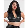 Image de Crop top Fierce wetlook noir GT
