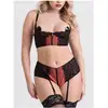 Image de Ensemble 2 pièces ouvert Dark Paradise rouge & noir M
