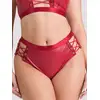 Image de Culotte ouverte effet corset Fierce wetlook rouge